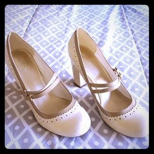 ALDO Two Tone Nude Mary Jane