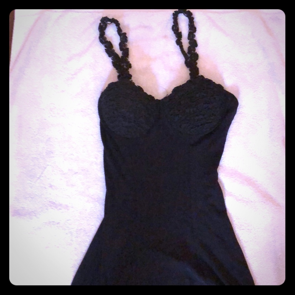 Black nighty with built it bra