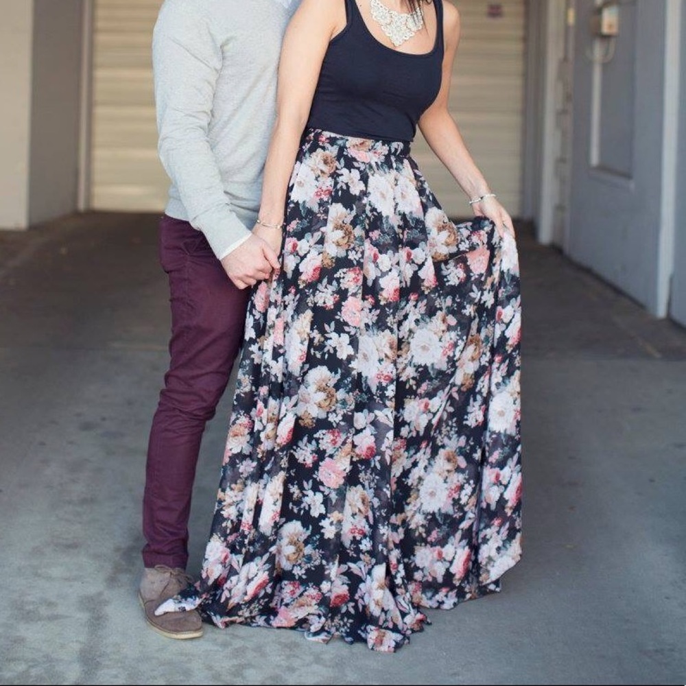Floral Maxi Skirt