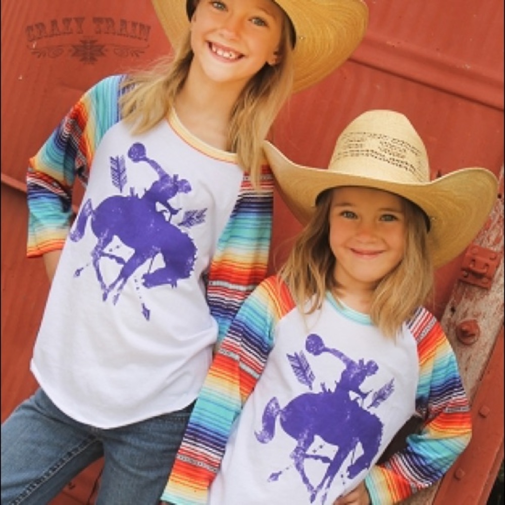 Saddle Bronc Rider baseball tee