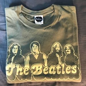 The Beatles olive band concert t-shirt Medium