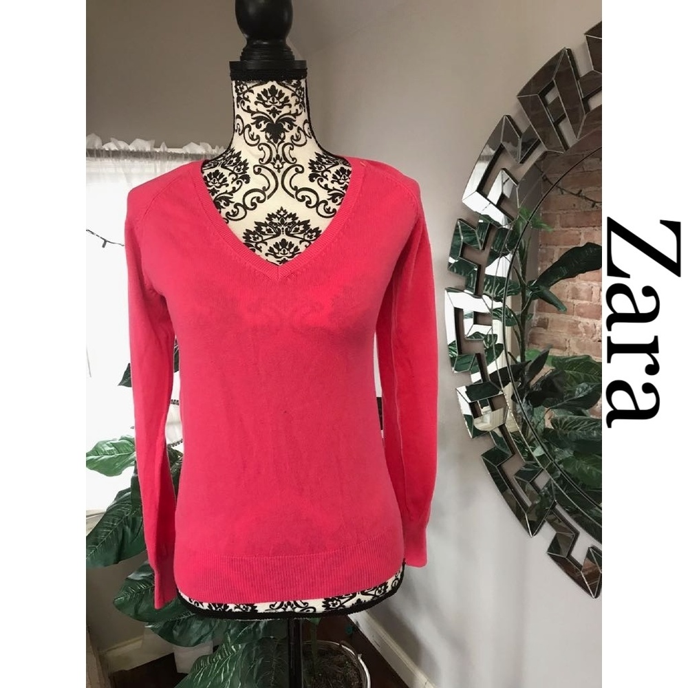 Zara women v neck shirt