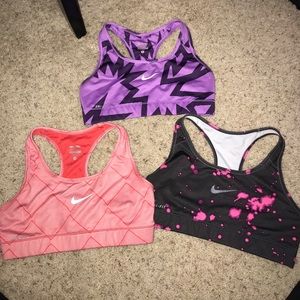 3 NIKE sports bra bundle