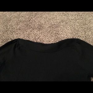 Black sweater, tunic length