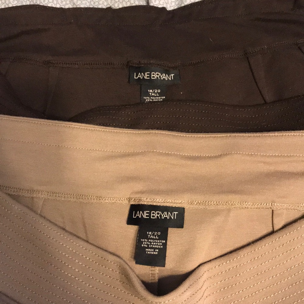 Lot of 2 pairs of Lane Bryant pants, SZ 18/20 Tall
