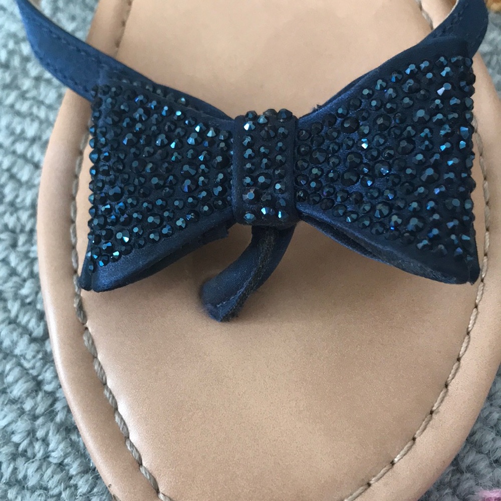 INC navy bow flats size 8.5