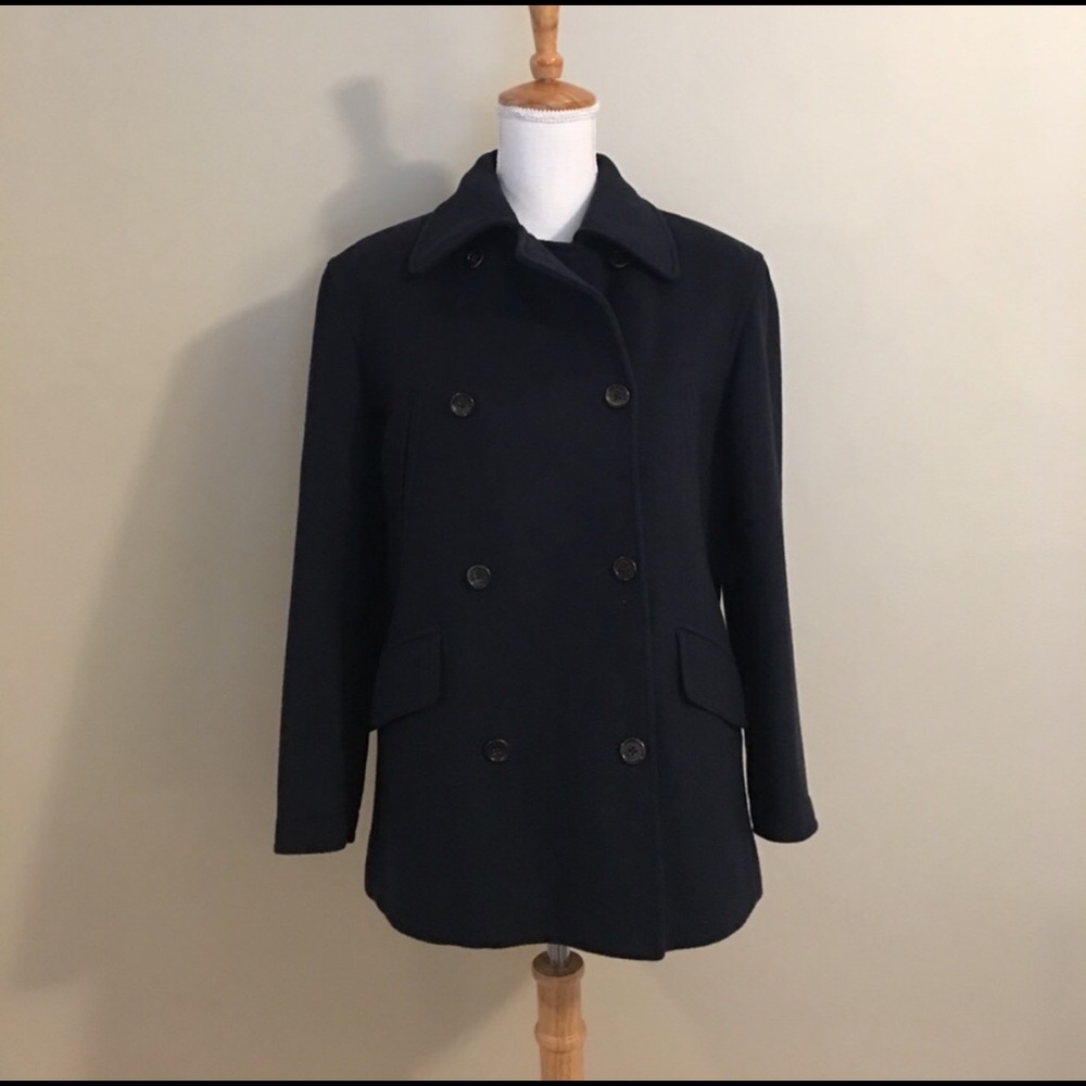 J. Crew Navy Peacoat with Thinsulate Lining