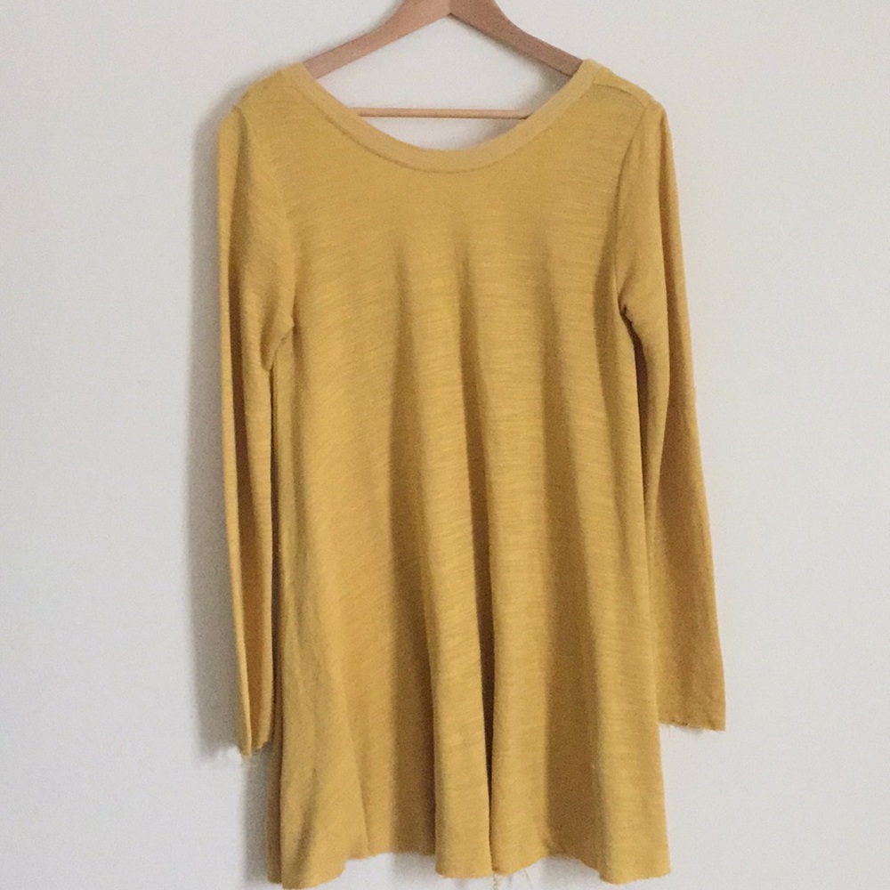 Free People Reversible Raw Hem Dress Tunic