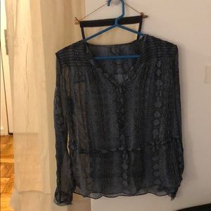 Rebecca taylor sheer blouse