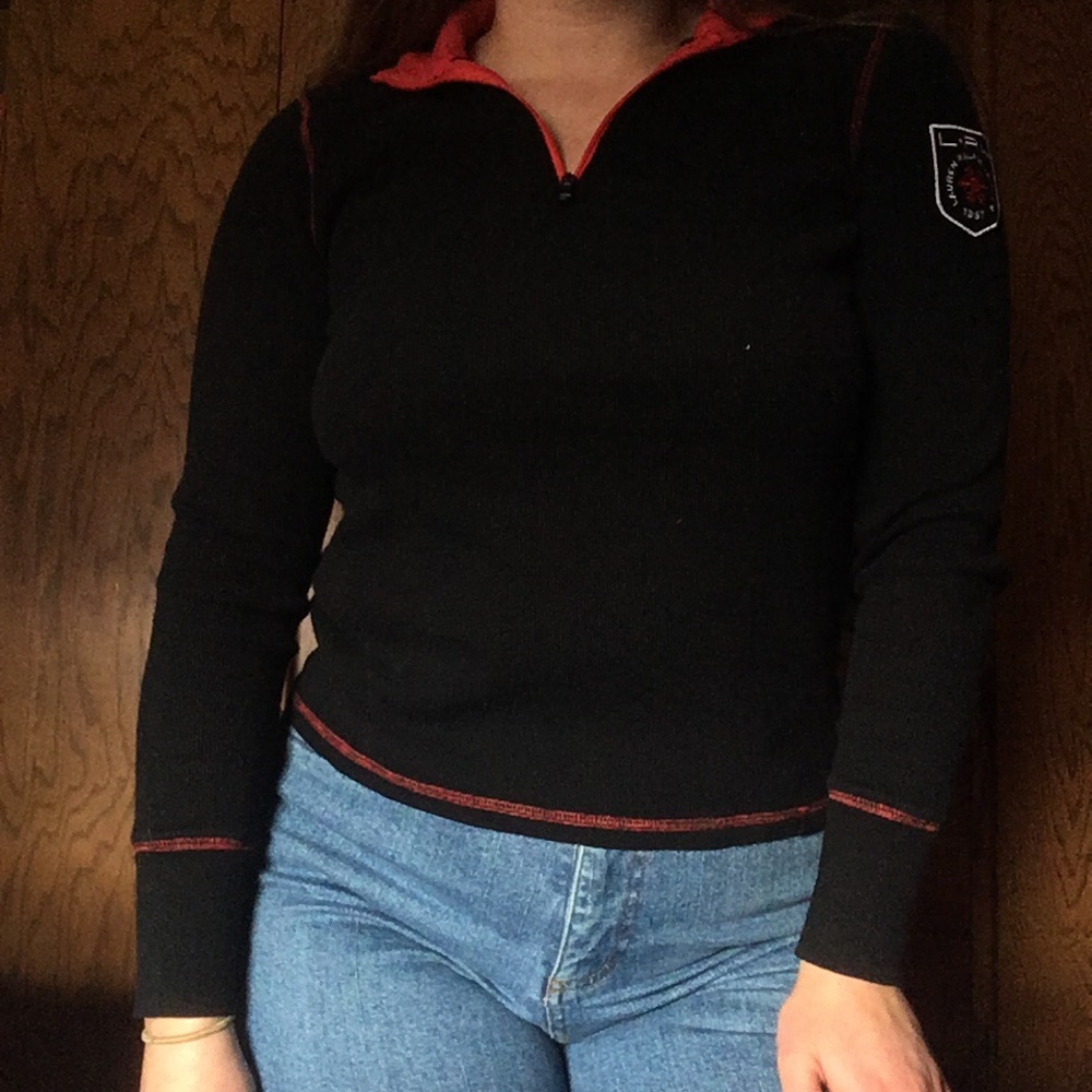 Ralph Lauren black and red long sleeve