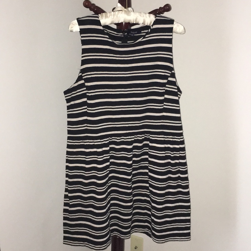 Black and cream striped dress