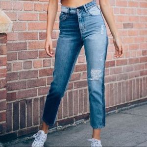 Revice blue division skinny:boyfriend jeans