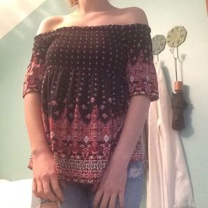 Xhilaration off shoulder top