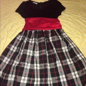Girls bone jean brand holiday dress