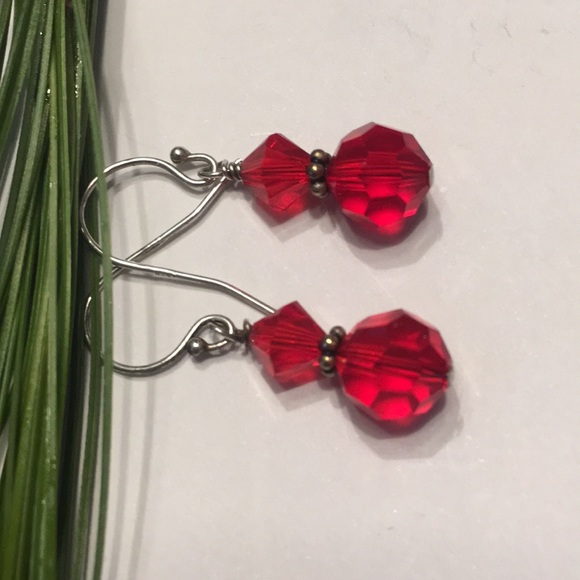 Swarovski crystals and SS hooks earrings.❤️ - Picture 3 of 3