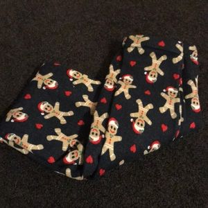 Christmas fleece lined leggings