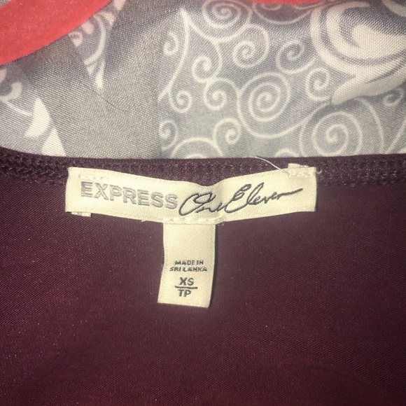 Express bodysuit burgundy - Picture 3 of 4