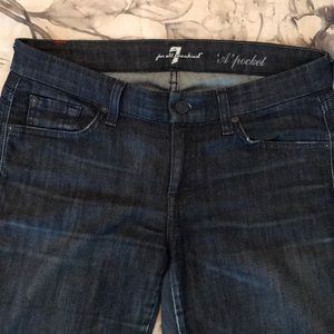 7 for all mankind jeans. Dark wash.
