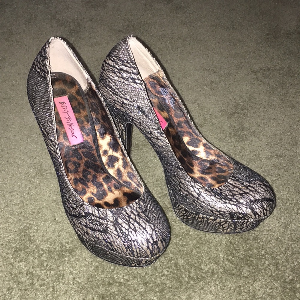 Black and Gold Betsey Johnson shoes