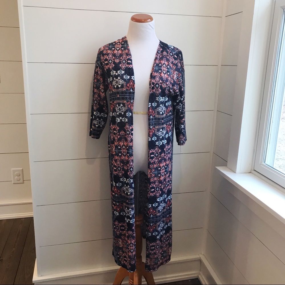 (A) H&M Divided / long cardigan duster (Size Sm)