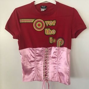 D&G Corset t-shirt