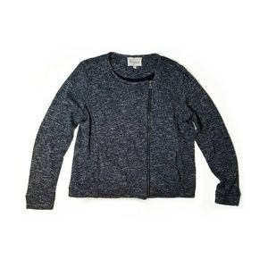 🐆 Vince Camuto Zip-Up Moto Sweater Jacket