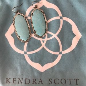 Elle Silver Earrings in Turquoise