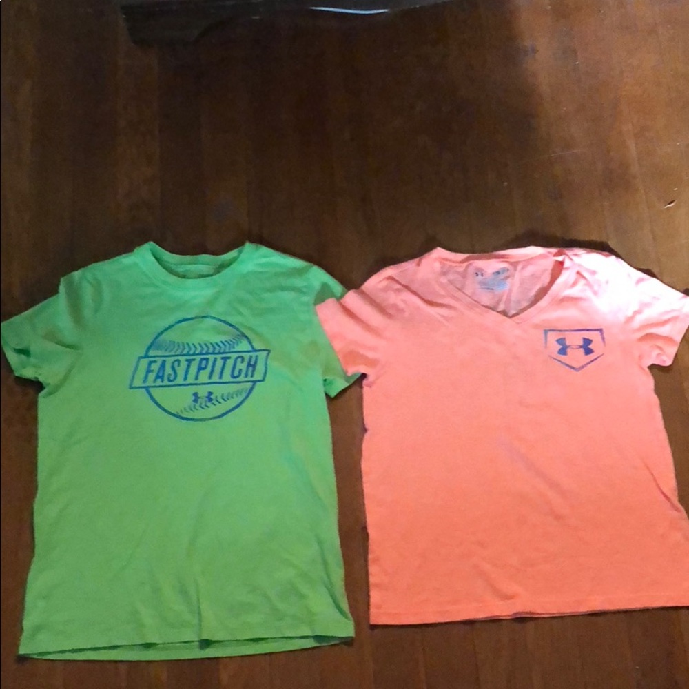 Under Armour softball shirts