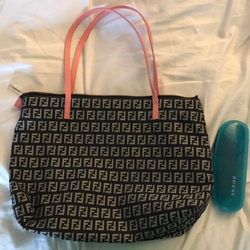 Fendi Purse with Pink Straps