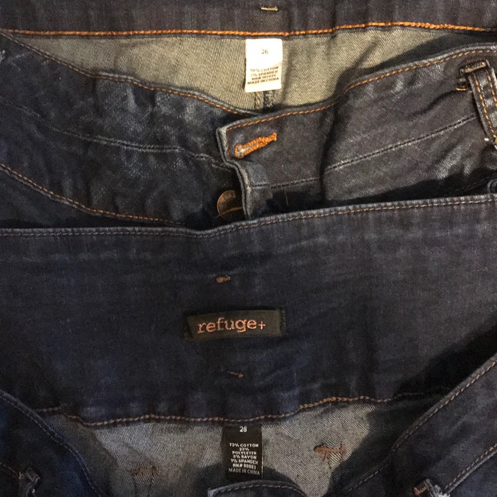 Lot of 2 pairs of Refuge Brand Skinny Jeans Sz 26