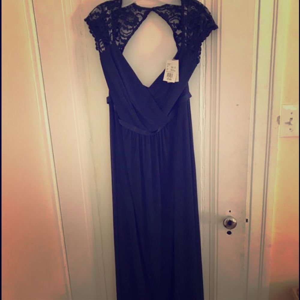 David's Bridal Bridesmaid Dress in Marine