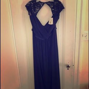 David's Bridal Bridesmaid Dress in Marine