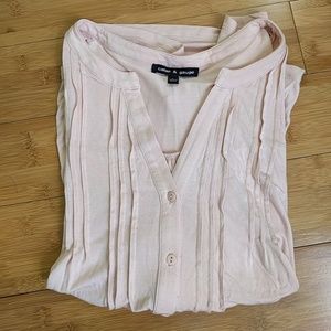 Host pick!!! Blush pink pintucked top