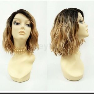 Premium Quality fiber ombré lace front wig.