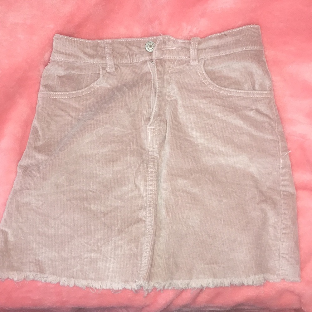 Corduroy mini skirt