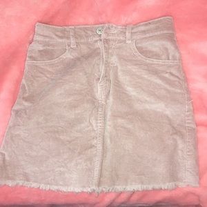 Corduroy mini skirt