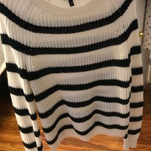 black striped sweater