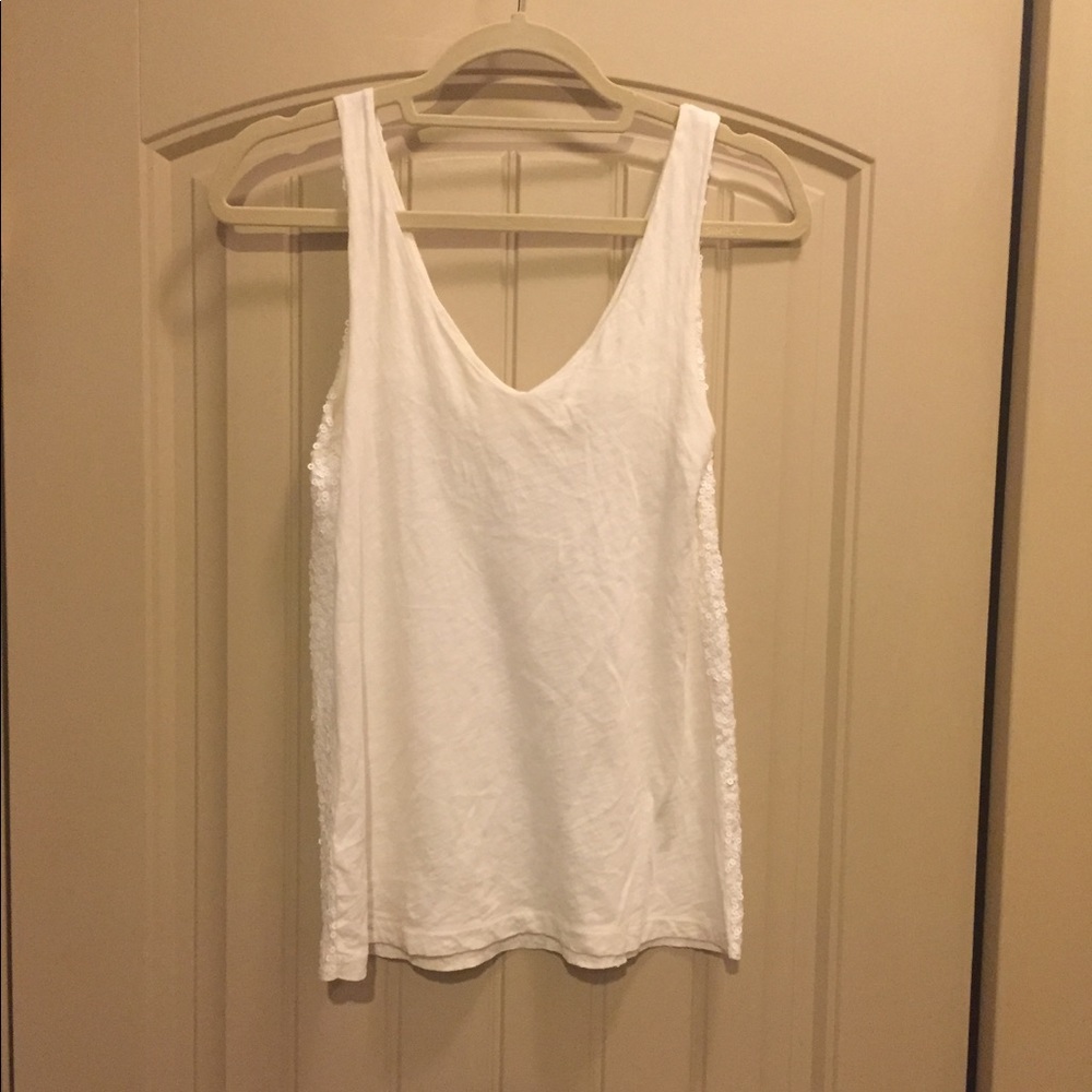 J crew sequin tank to