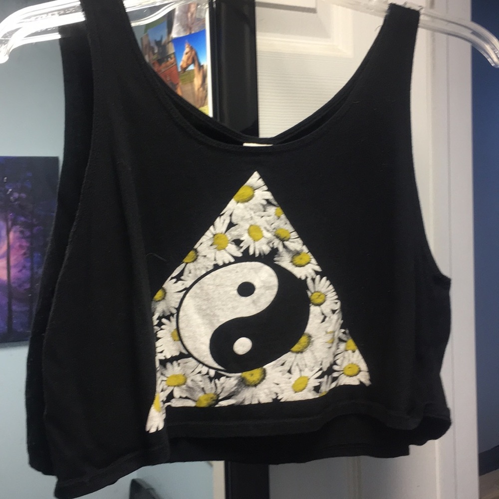 Yin and yang crop top