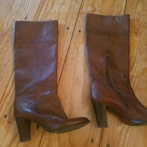 J crew tall soft leather boot