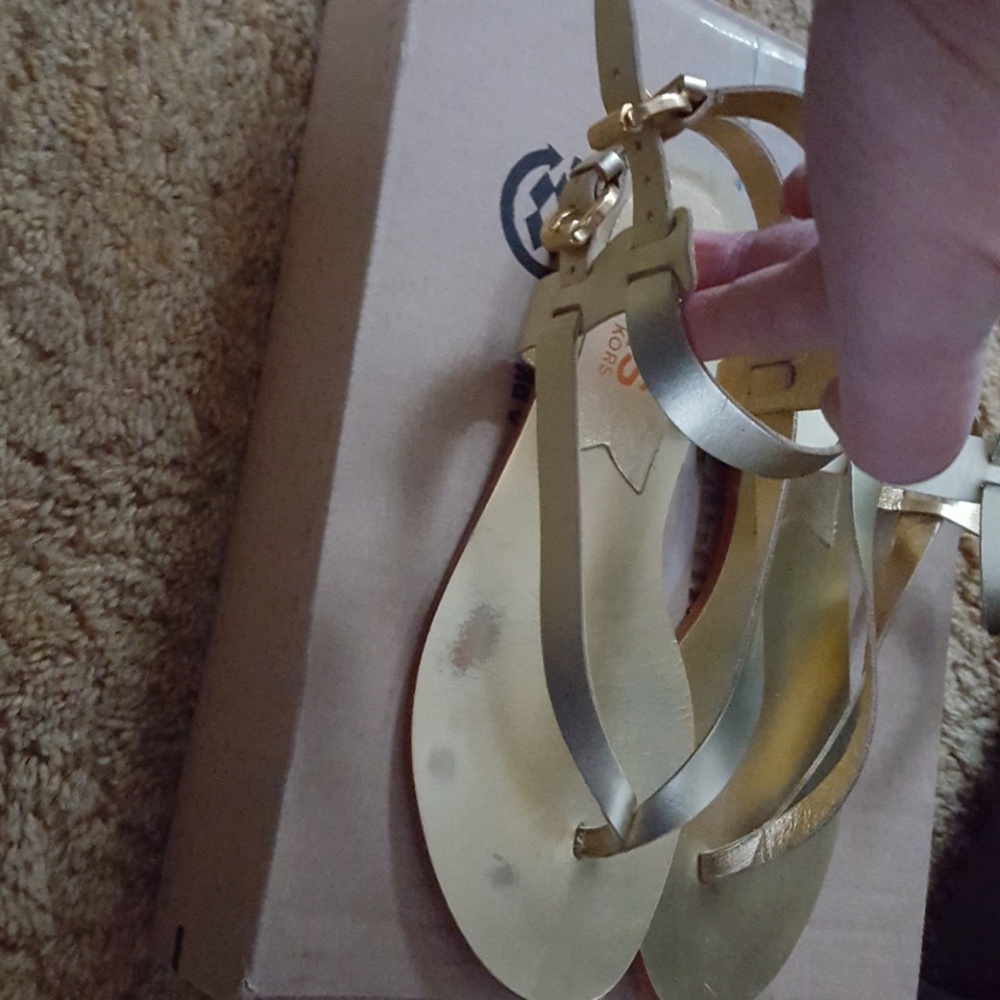 Gold Michael Kors sandals 8