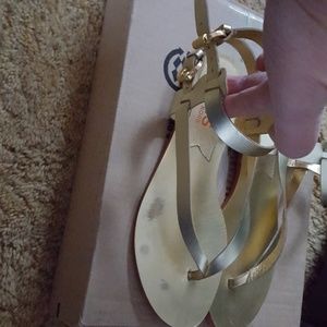 Gold Michael Kors sandals 8