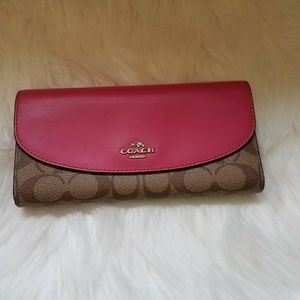 Nwt Coach Envelope Wallet