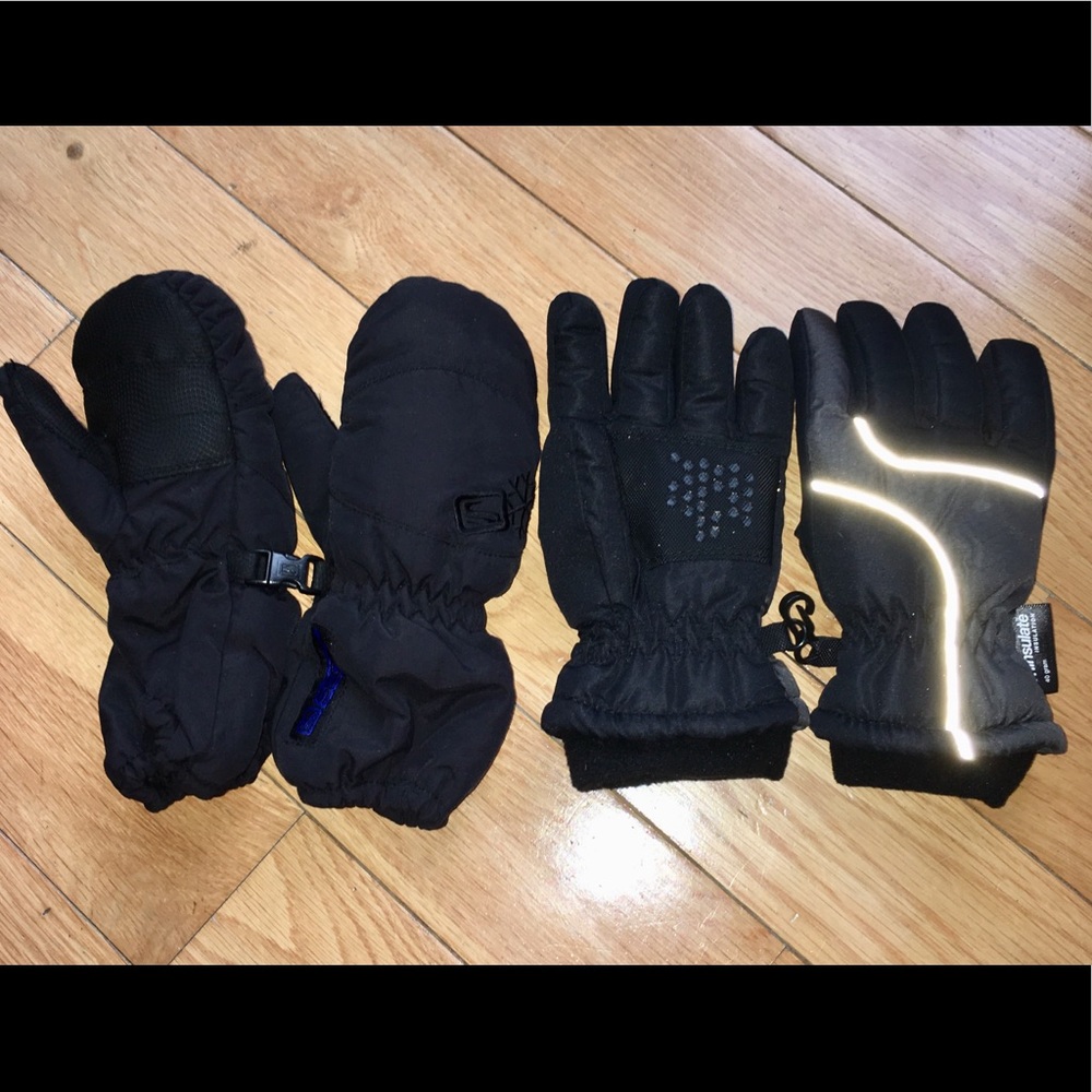 Waterproof snow gloves youth
