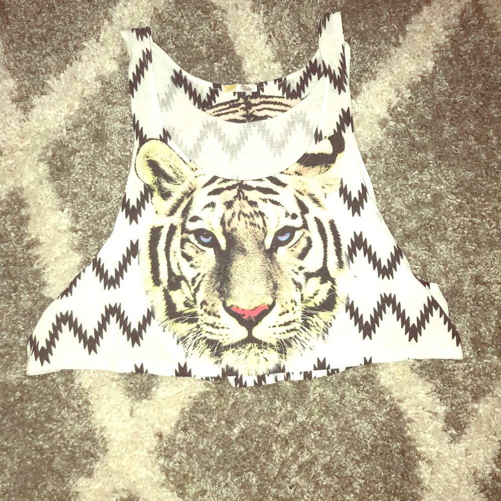 Tiger Print Crop Top 🐯
