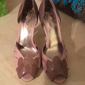 Poetic license anthropologie 8.5 open toe heels
