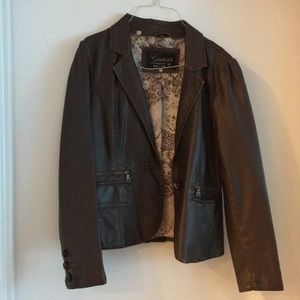Pleather jacket.