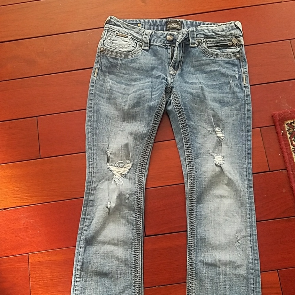 Express distressed jeans