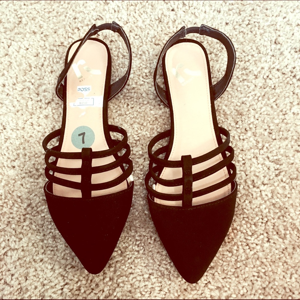 Black Suede Flat! Size 7- Never Worn!