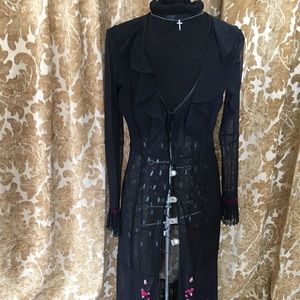 Sue Wong Medium Sheer Dress